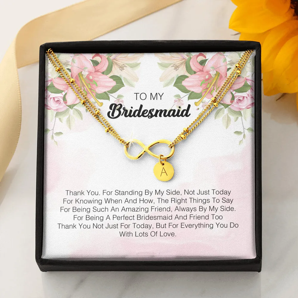 To My Bridesmaid - I Express My Deepest Thanks To You