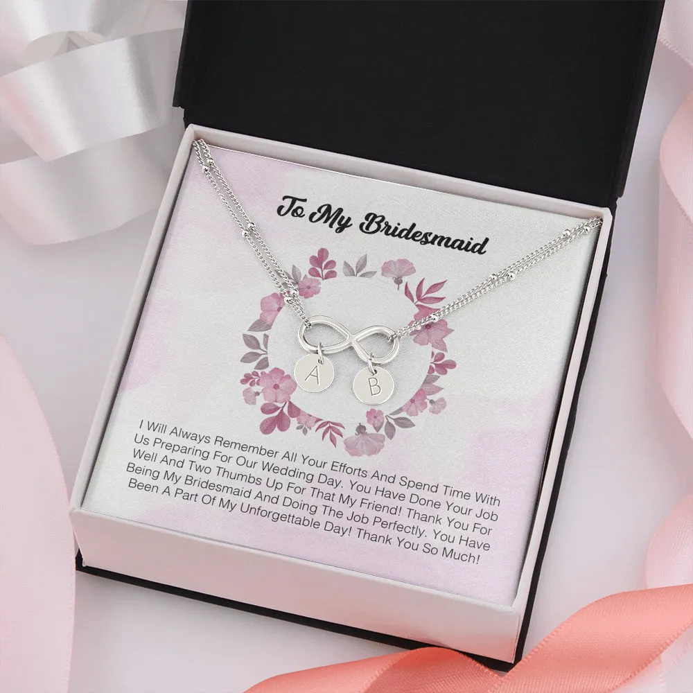 To My Bridesmaid - I Express My Deepest Thanks To You