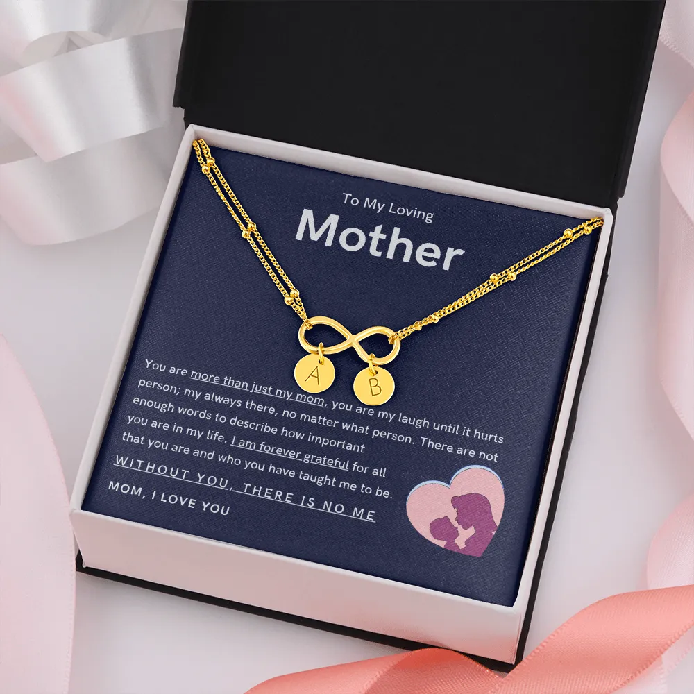 To My Loving Mother - You are more than just my mom Gold Infinity Bracelet (18k Gold Dipped)
