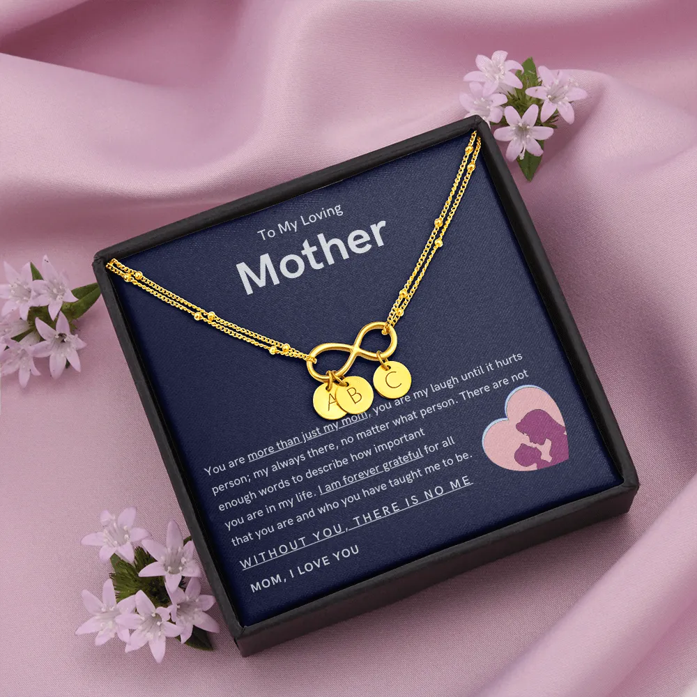 To My Loving Mother - You are more than just my mom Gold Infinity Bracelet (18k Gold Dipped)