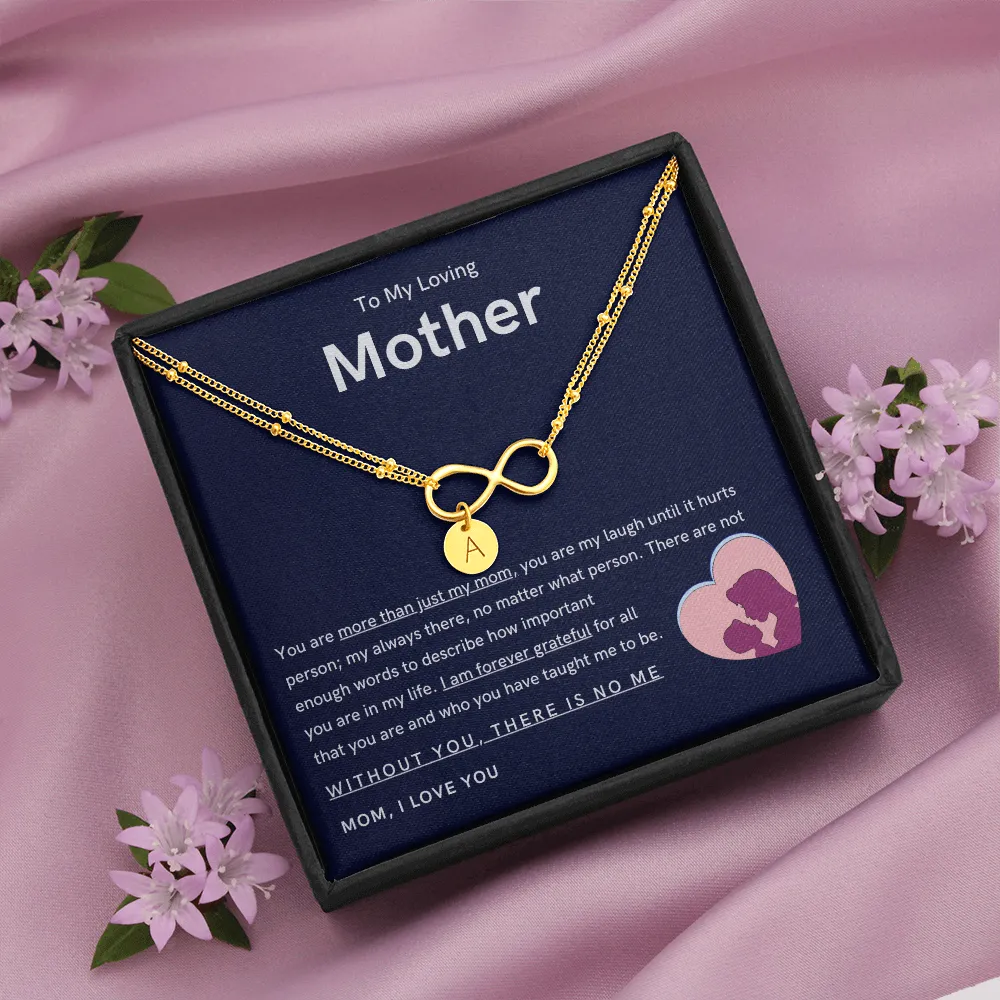 To My Loving Mother - You are more than just my mom Gold Infinity Bracelet (18k Gold Dipped)