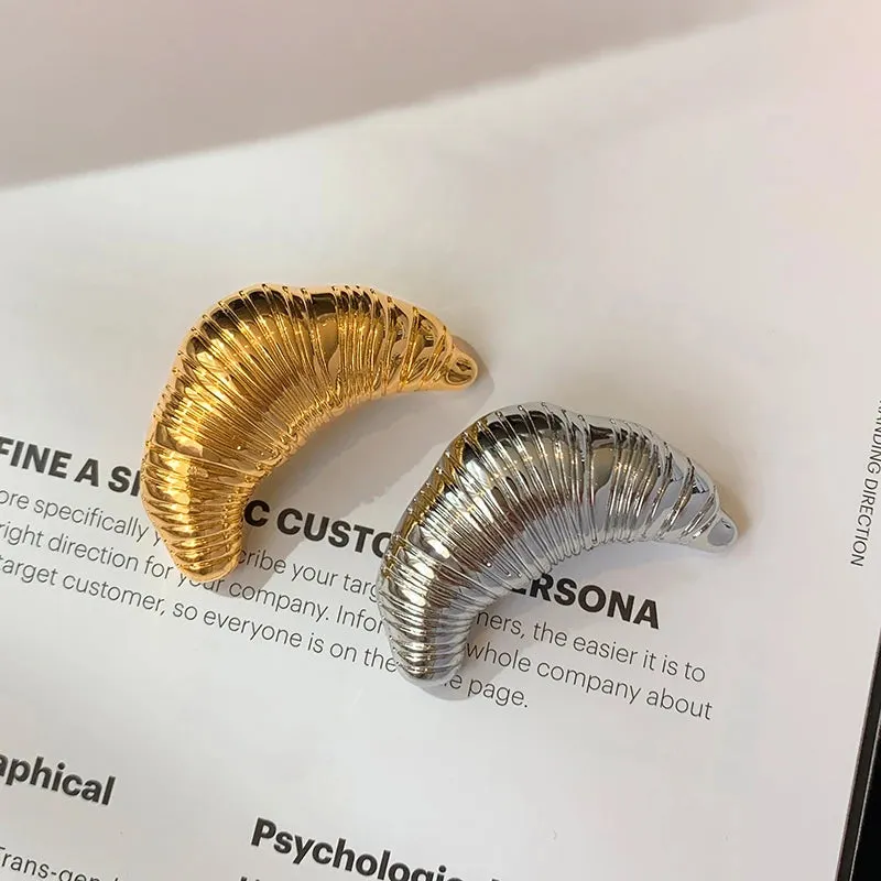 Trendy Croissant Brooches