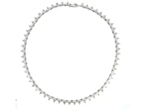Trillion 9.72 ctw Diamond Choker Necklace In Platinum