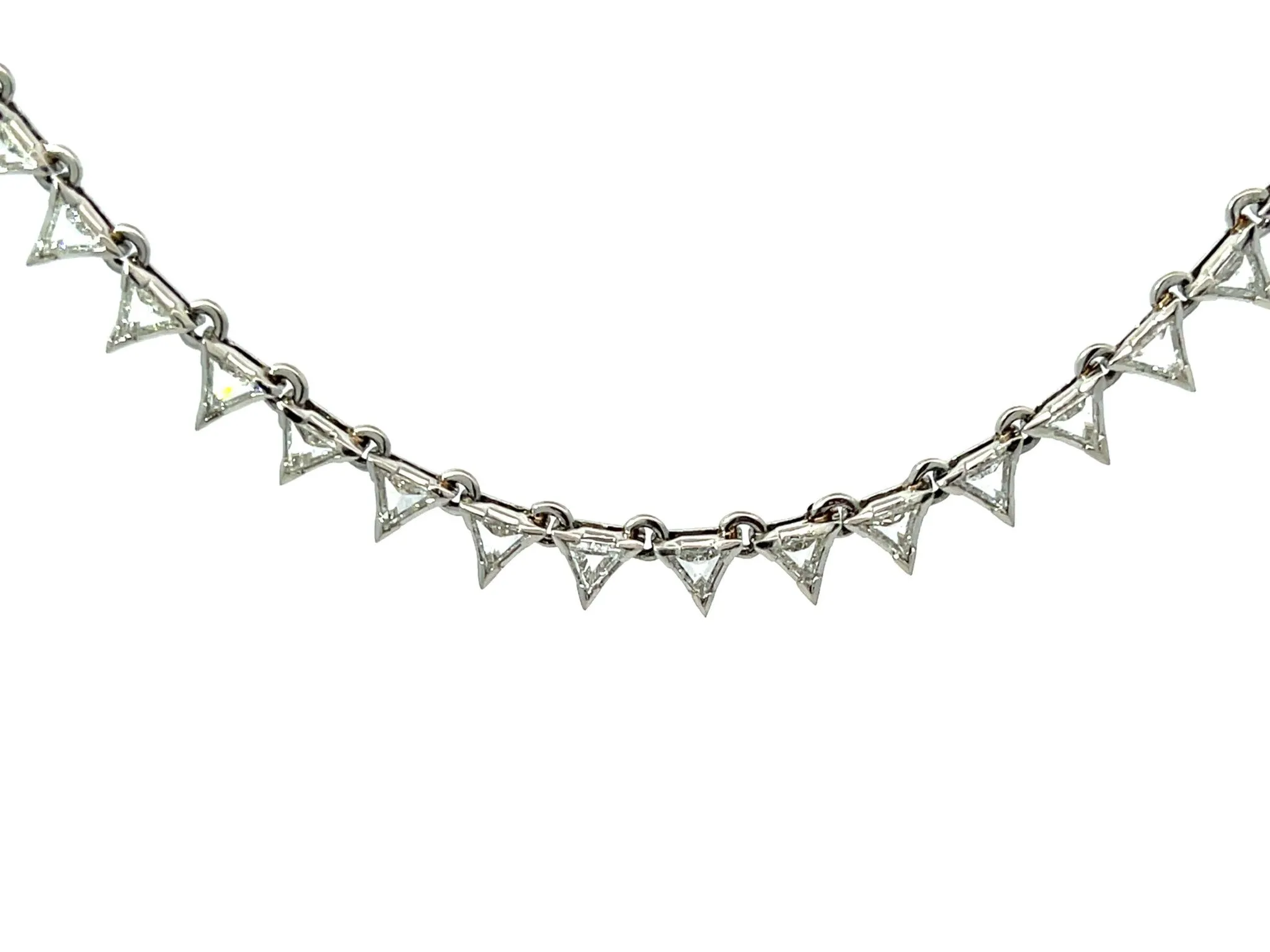 Trillion 9.72 ctw Diamond Choker Necklace In Platinum