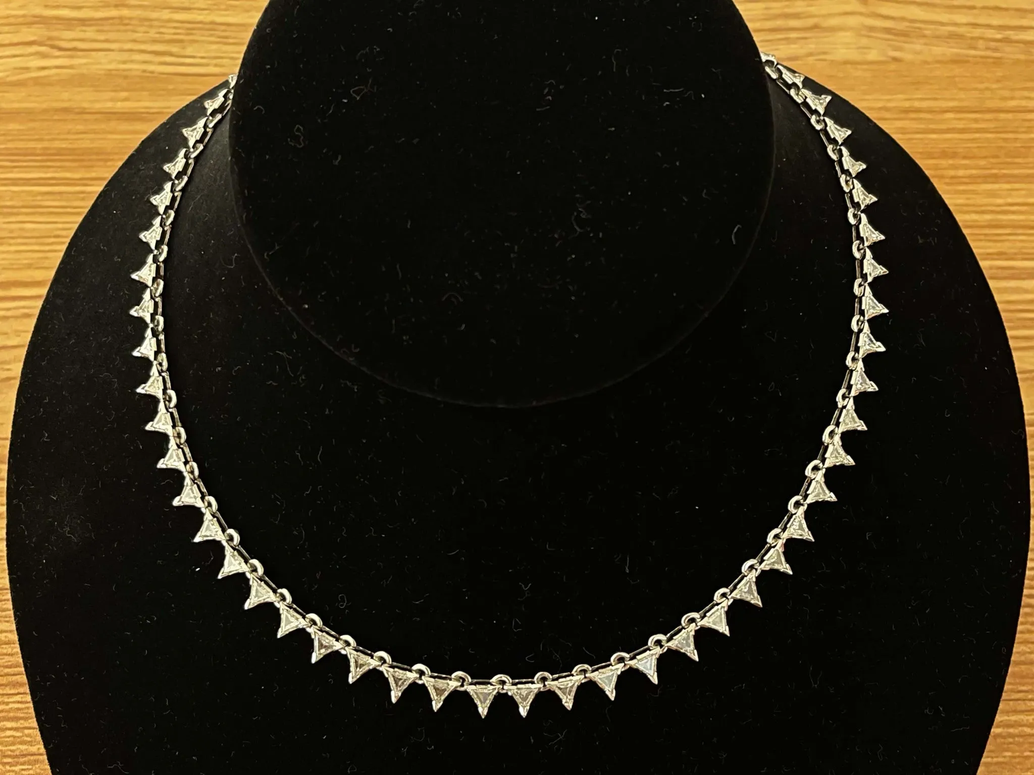 Trillion 9.72 ctw Diamond Choker Necklace In Platinum