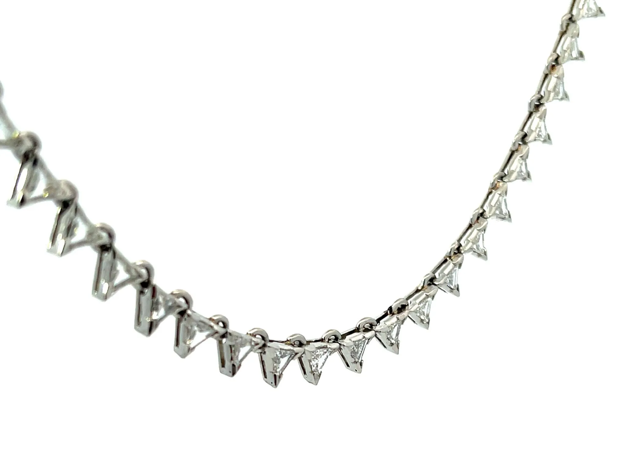 Trillion 9.72 ctw Diamond Choker Necklace In Platinum