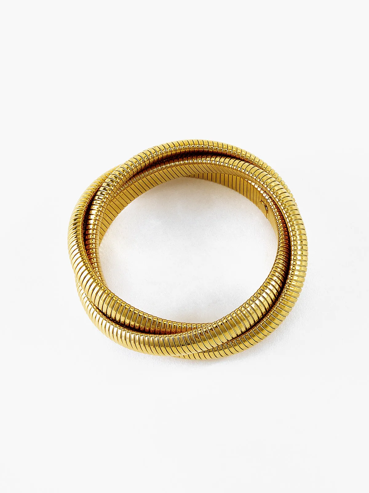 Triple Hoop Twist Bracelet