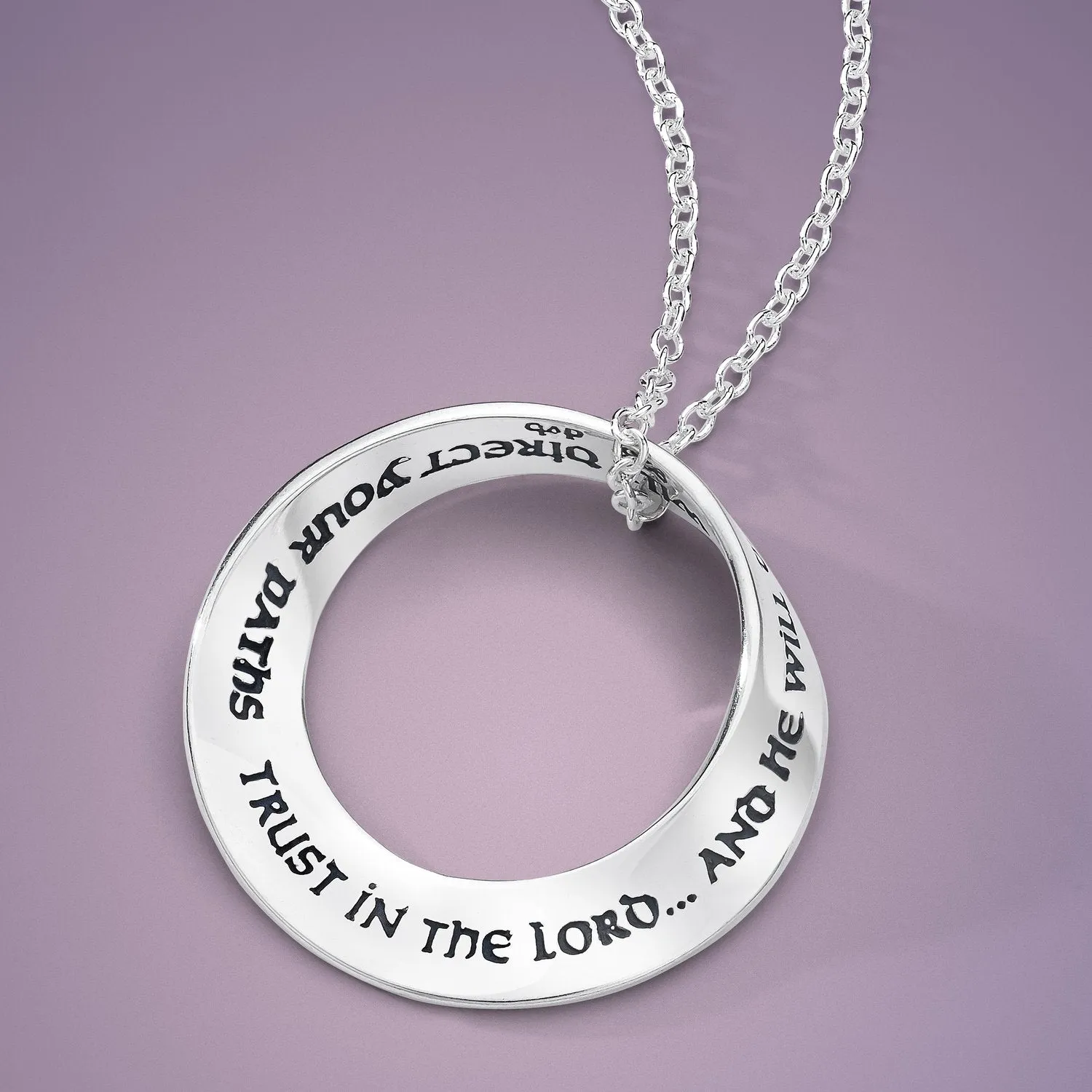 Trust In The Lord - Proverbs 3:5-6 Necklace
