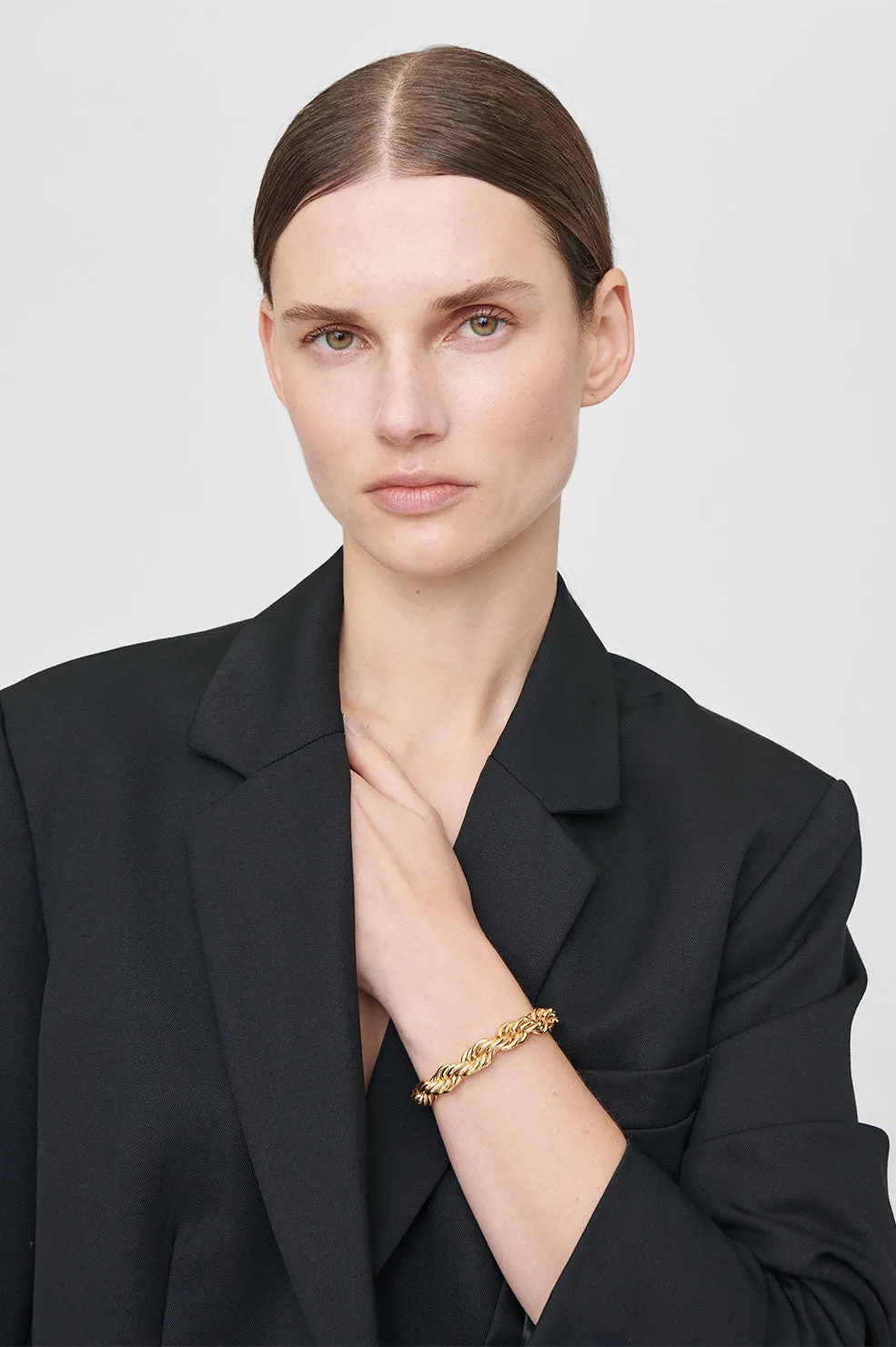 Twist Rope Bracelet - Gold