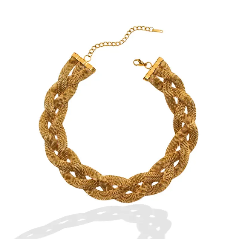 Twist Stainless Steel Titanium Steel Bracelet ONLY