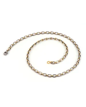 Two Tone Link Chain Necklace