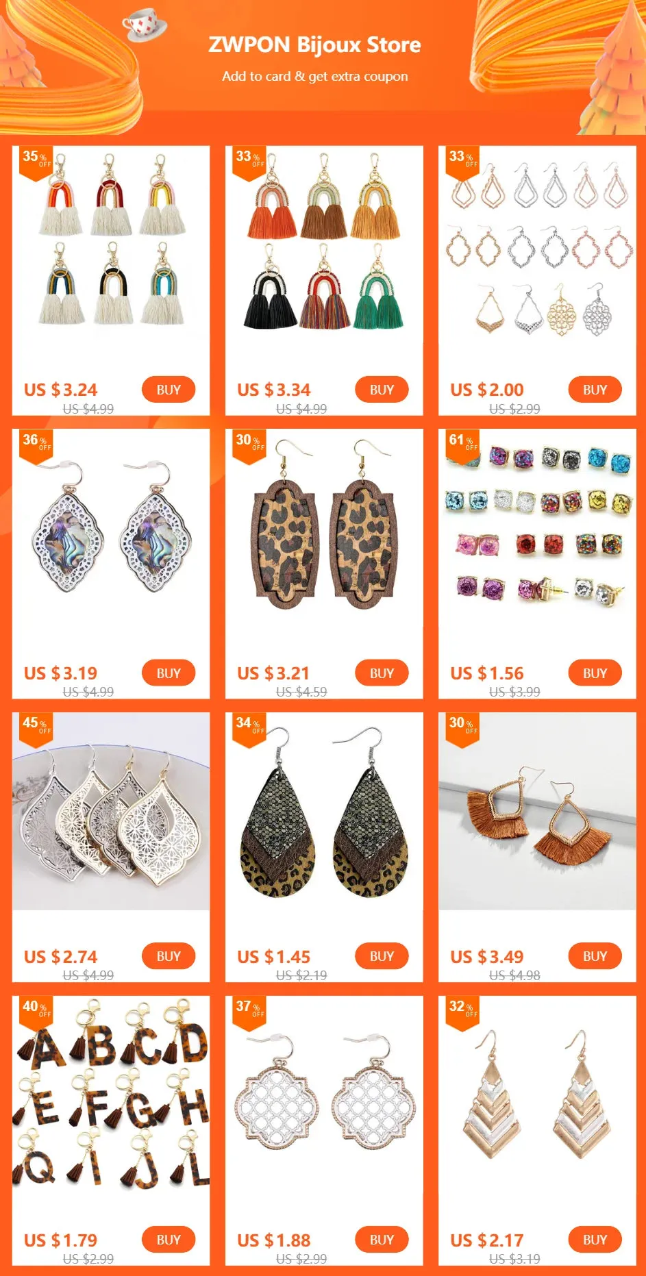 Two-Tone Teardrop Earrings | Moroccan Inspired Statement Earrings | Women's Party Jewelry