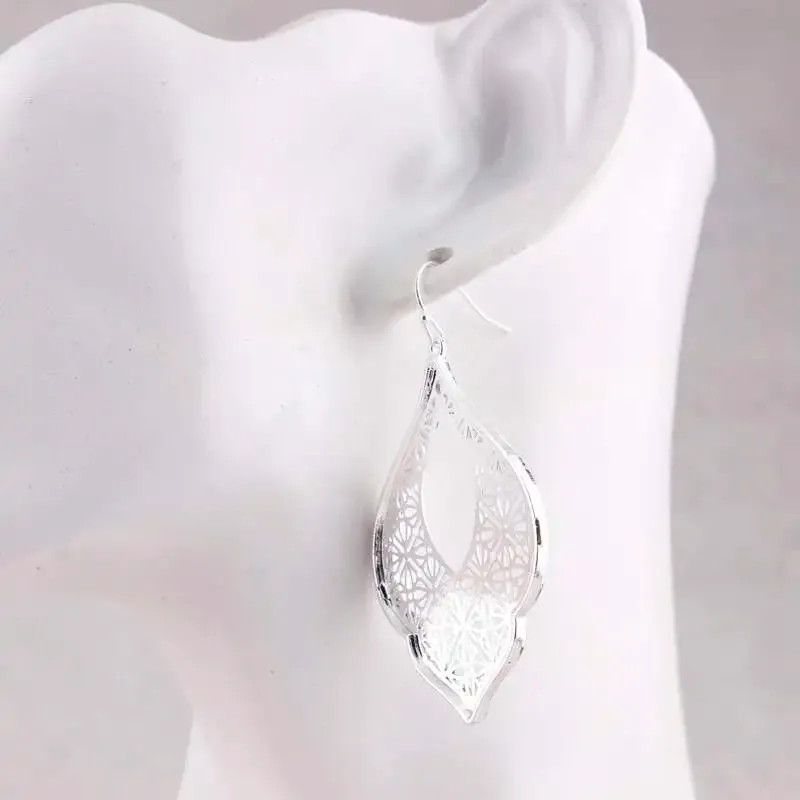 Two-Tone Teardrop Earrings | Moroccan Inspired Statement Earrings | Women's Party Jewelry