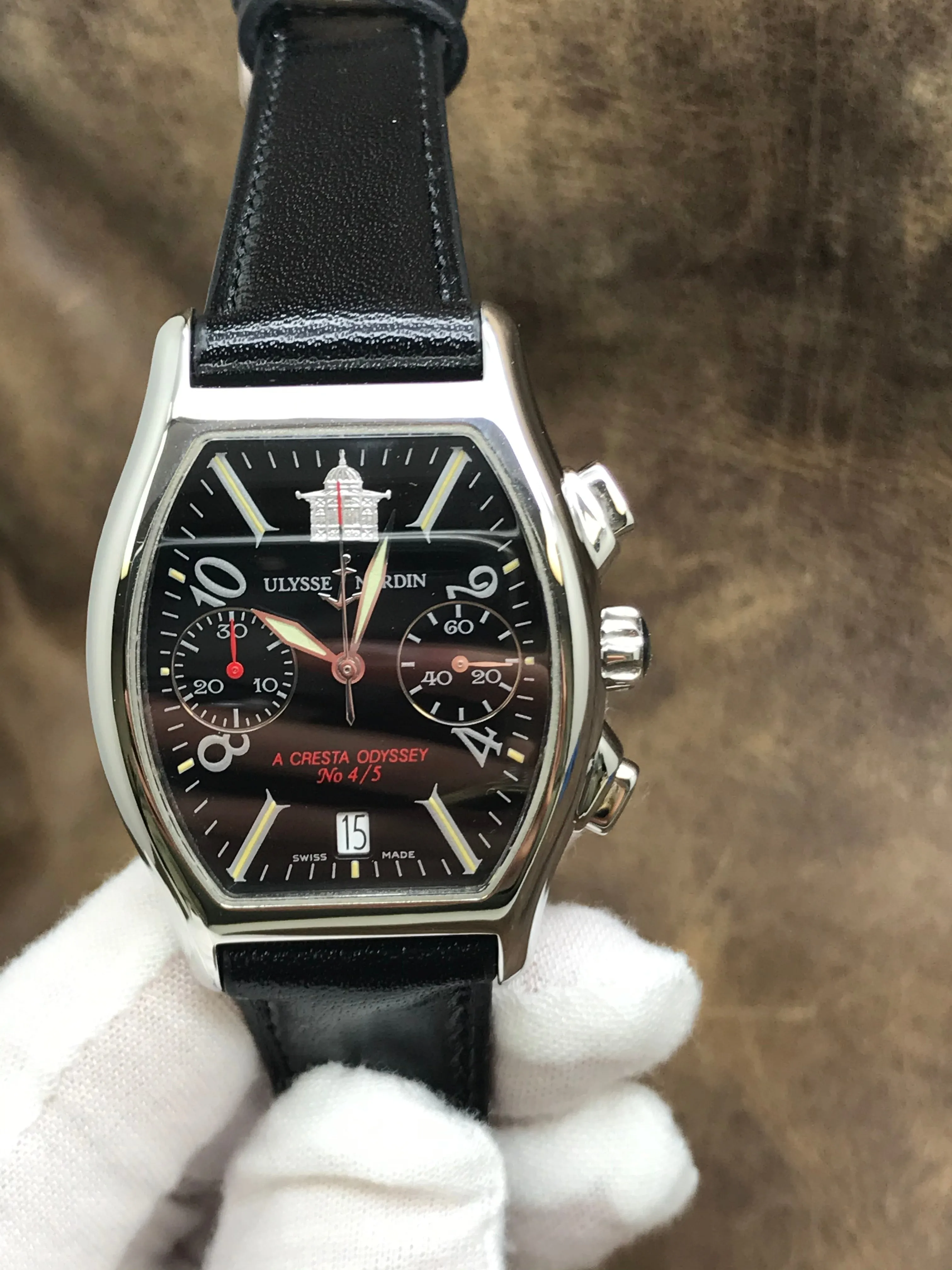 Ulysse Nardin Michelangelo Chronograph A Cresta Odyssey 5pcs Limited Edition 563-42 Black Dial Automatic Men's Watch