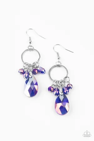 Unapologetic Glow Blue Paparazzi Earrings