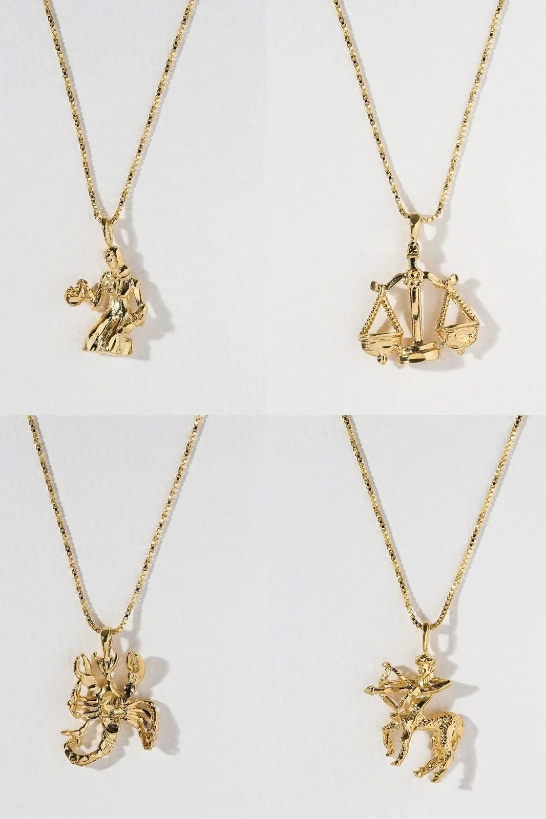 Vanessa Mooney Zodiac 24k Gold Plated Necklace