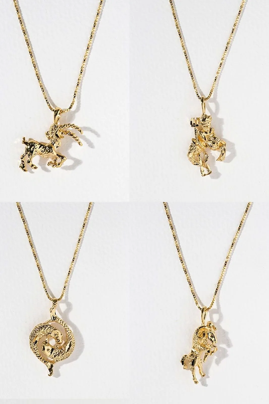 Vanessa Mooney Zodiac 24k Gold Plated Necklace