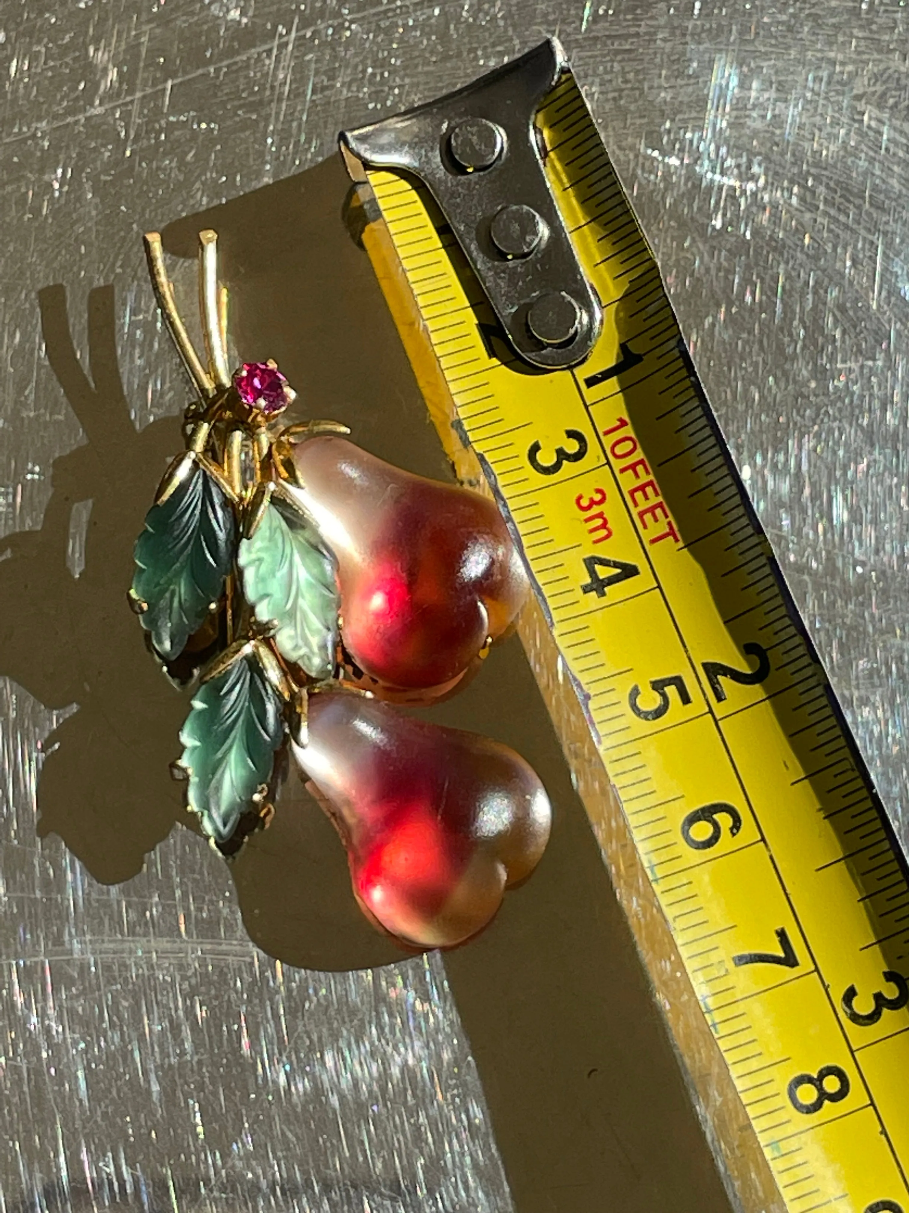 Vintage Forbidden Fruit Brooch from Austria