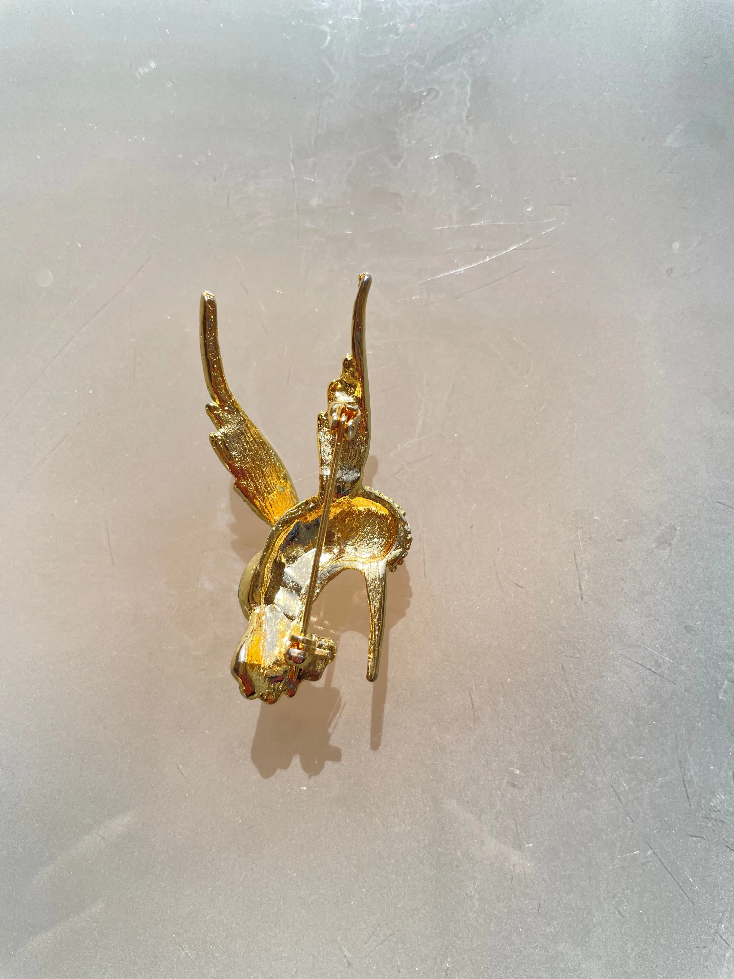 Vintage Hummingbird Brooch