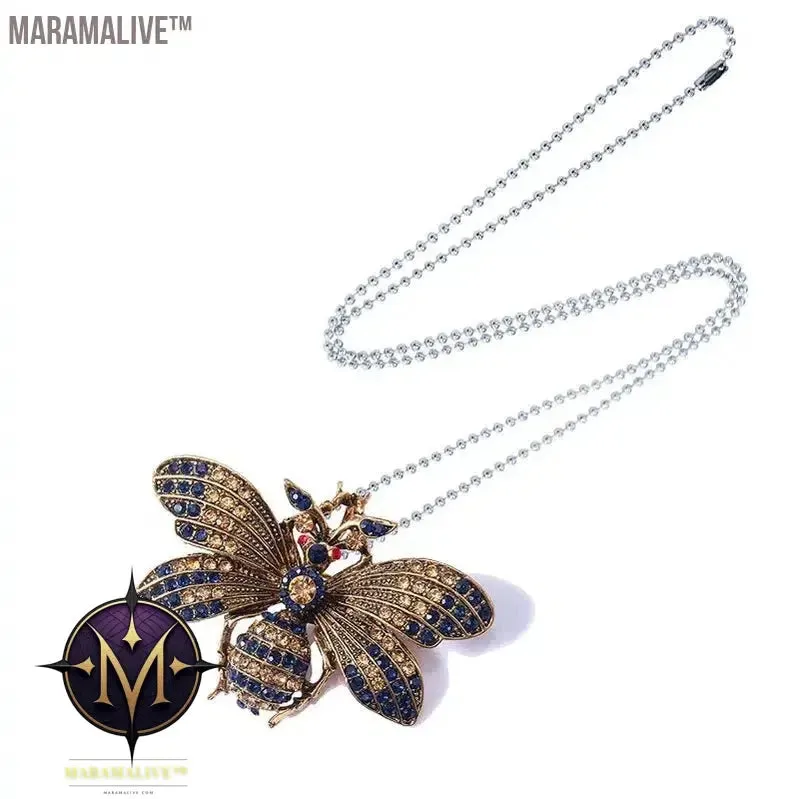 Vintage Insect Jewelry Shiny Zircon Butterfly Brooches Retro Pins Rhinestone Delicate Moth Brooches Pin