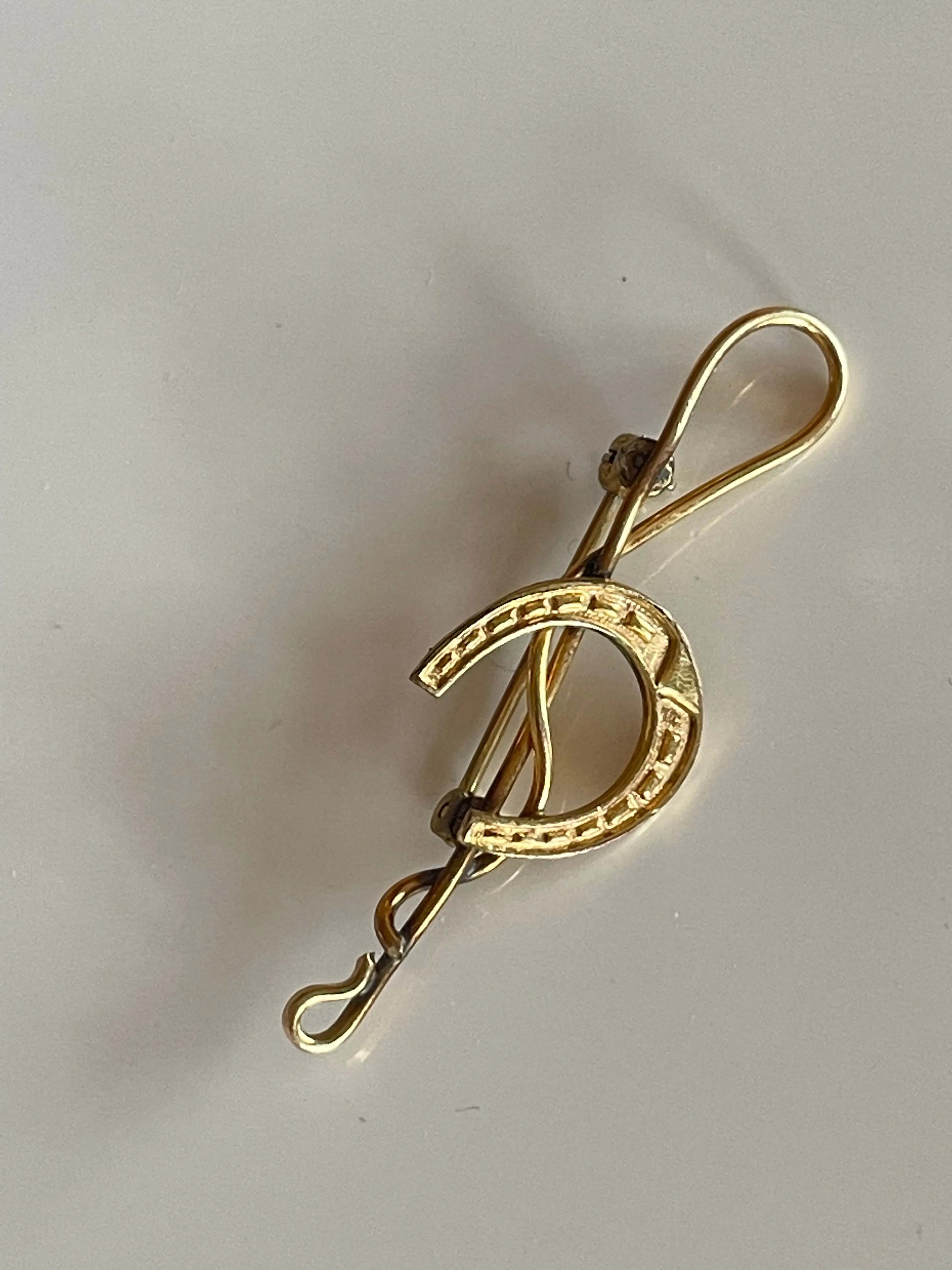 Vintage Lucky Horseshoe Brooch