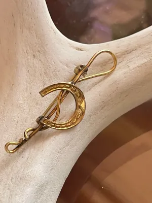 Vintage Lucky Horseshoe Brooch
