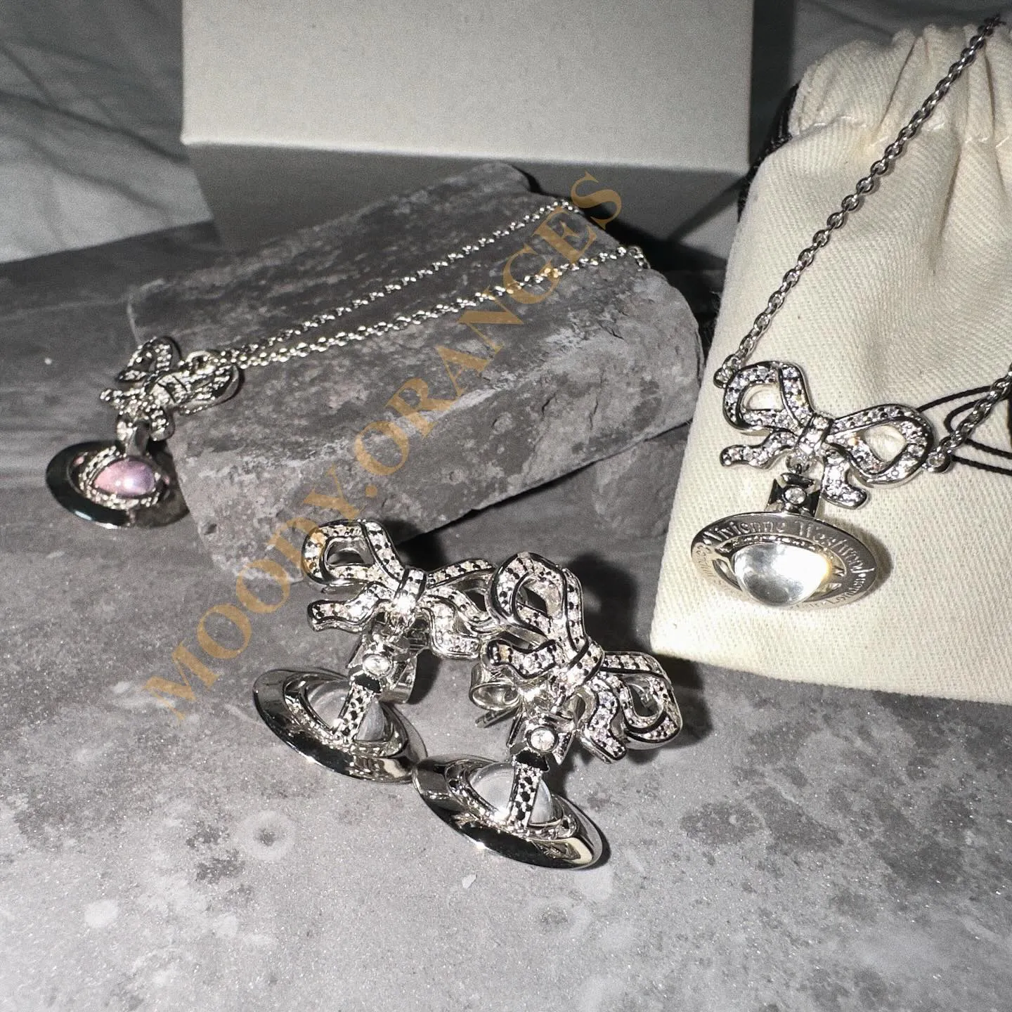 Vivienne Westwood Octavie Platinum-tone Recycled Silver Series