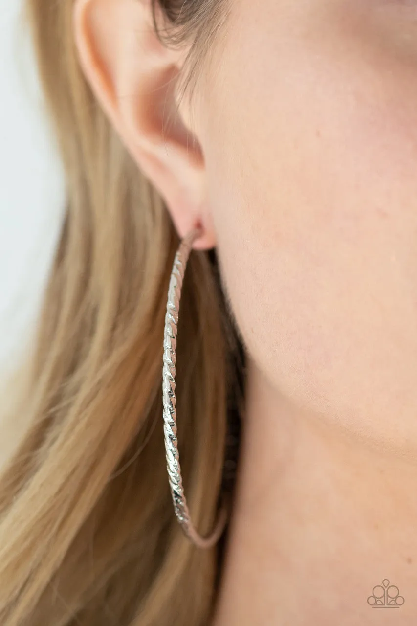 Voluptuous Volume Silver Paparazzi Earrings