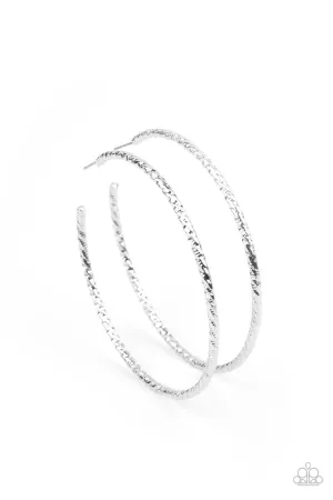 Voluptuous Volume Silver Paparazzi Earrings