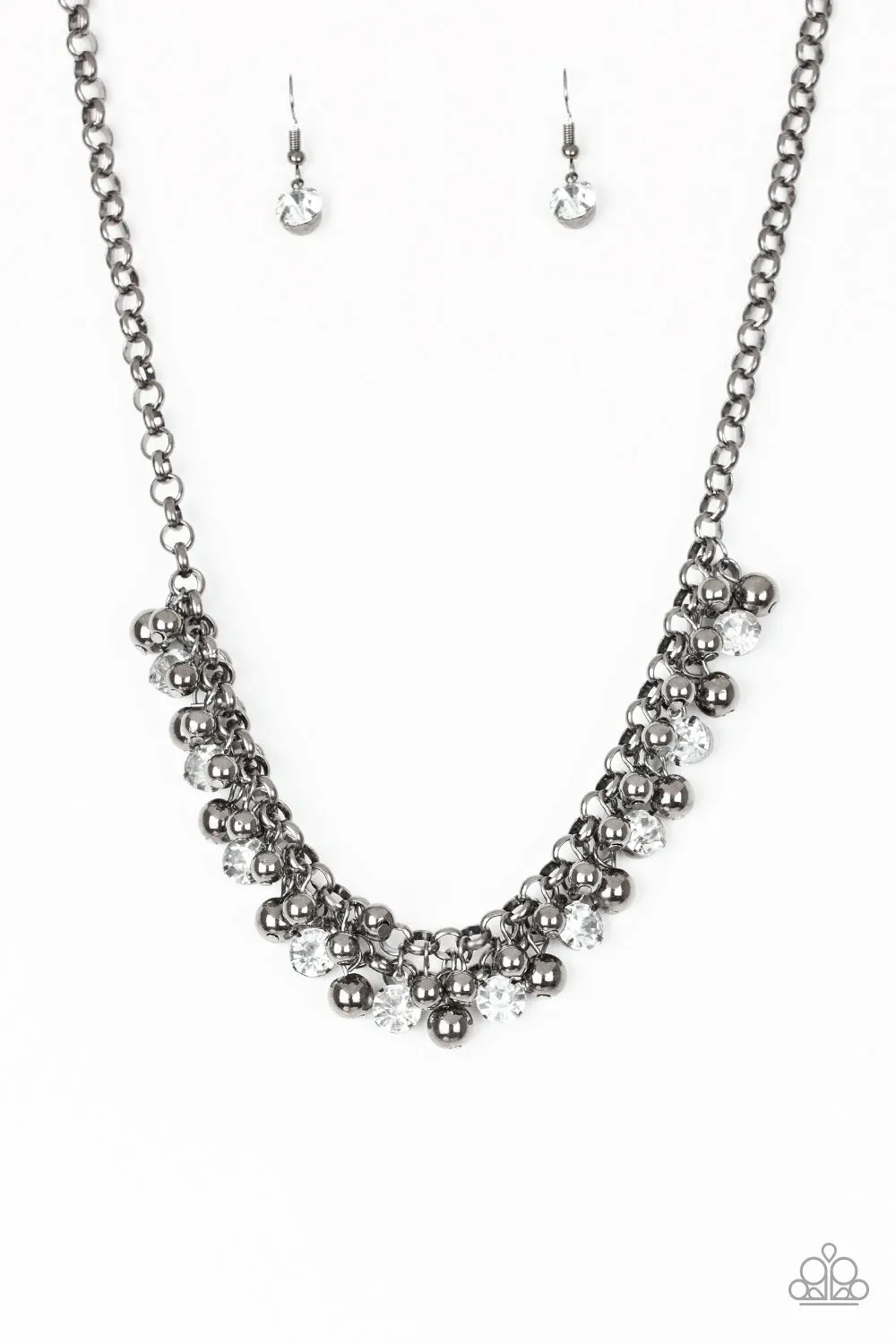 Wall Street Winner Black Necklace