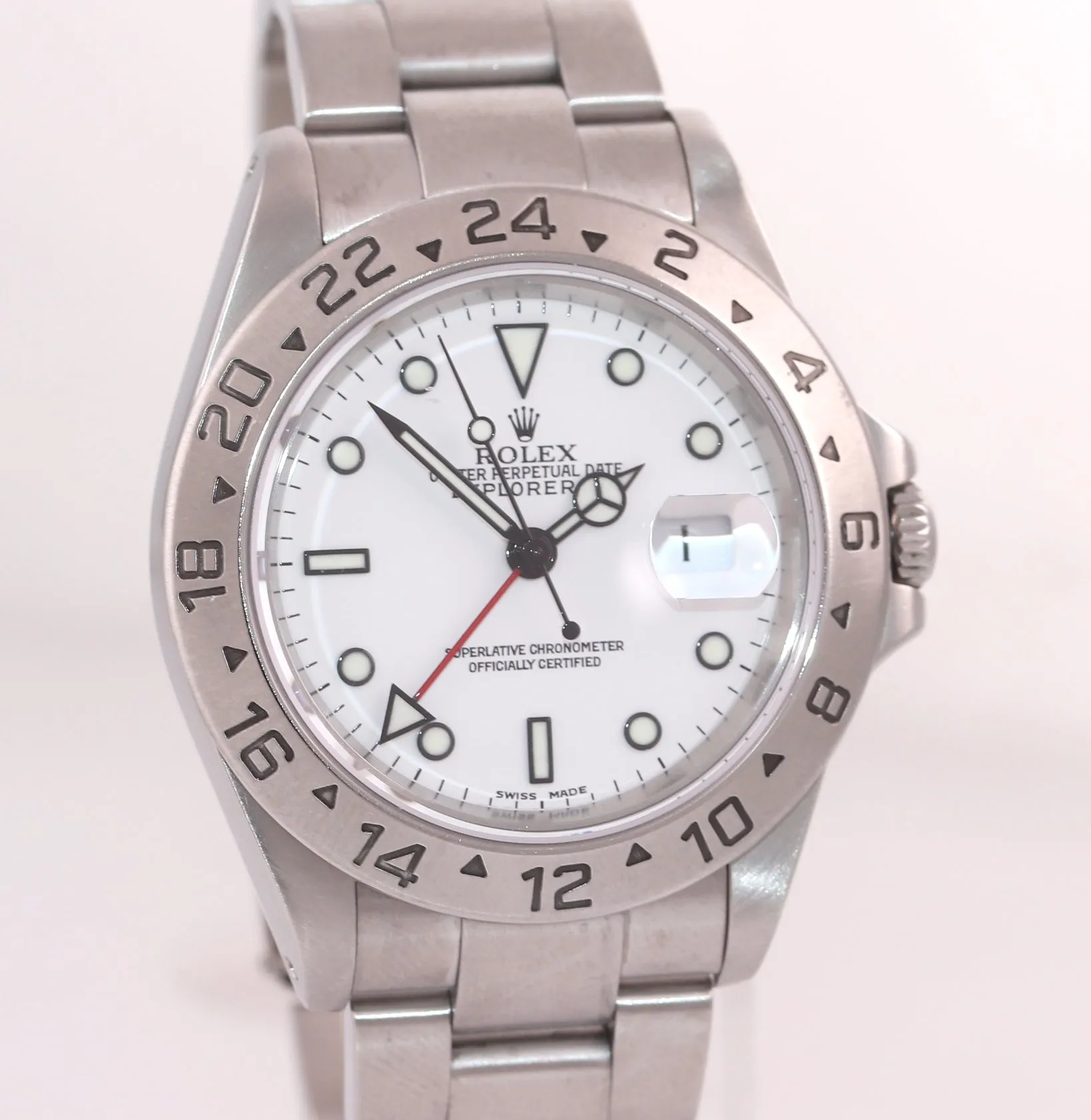 WARRANTY PAPERS Rolex Explorer II White 16570 Polar White Steel 40mm Watch Box