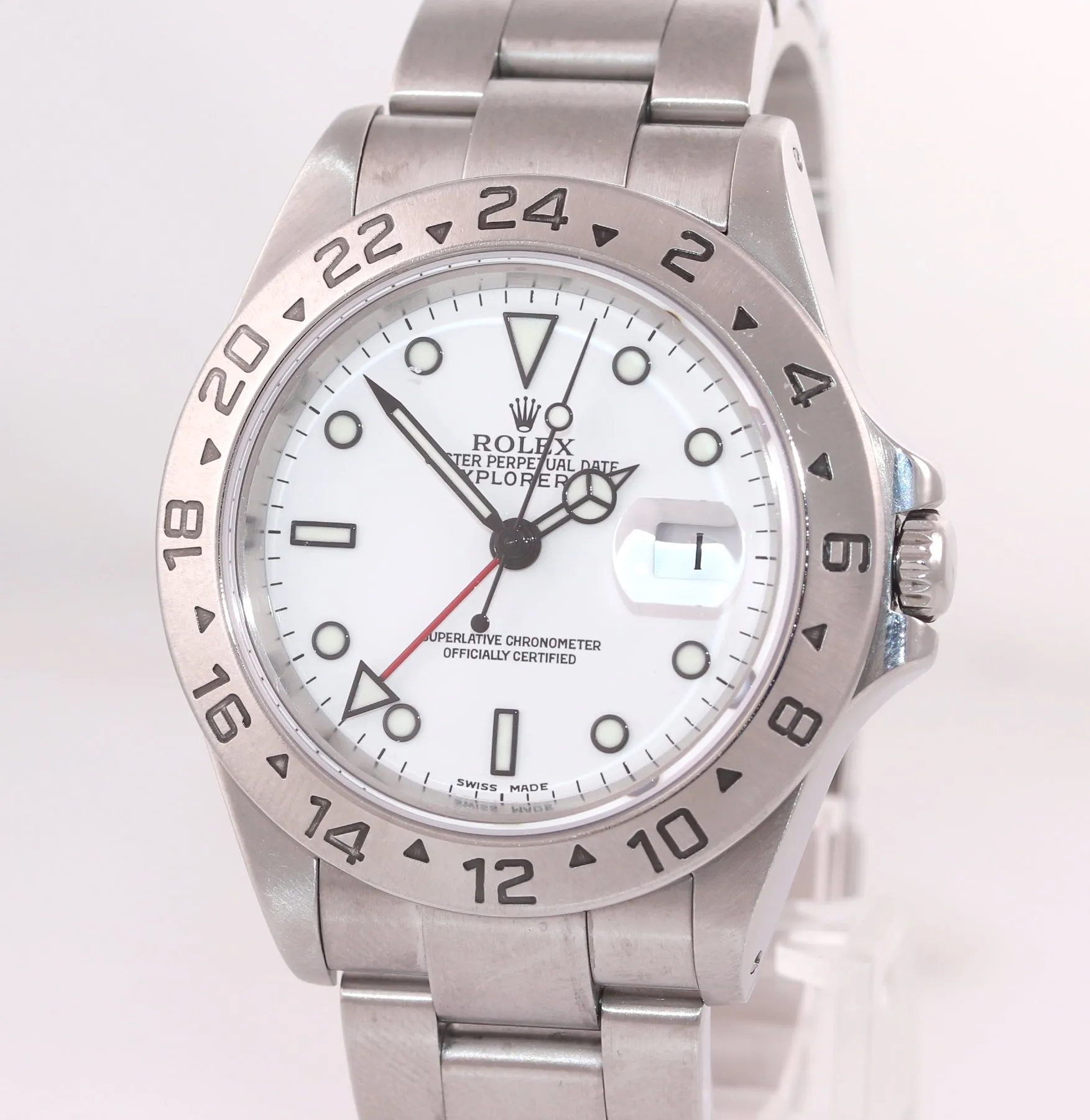 WARRANTY PAPERS Rolex Explorer II White 16570 Polar White Steel 40mm Watch Box