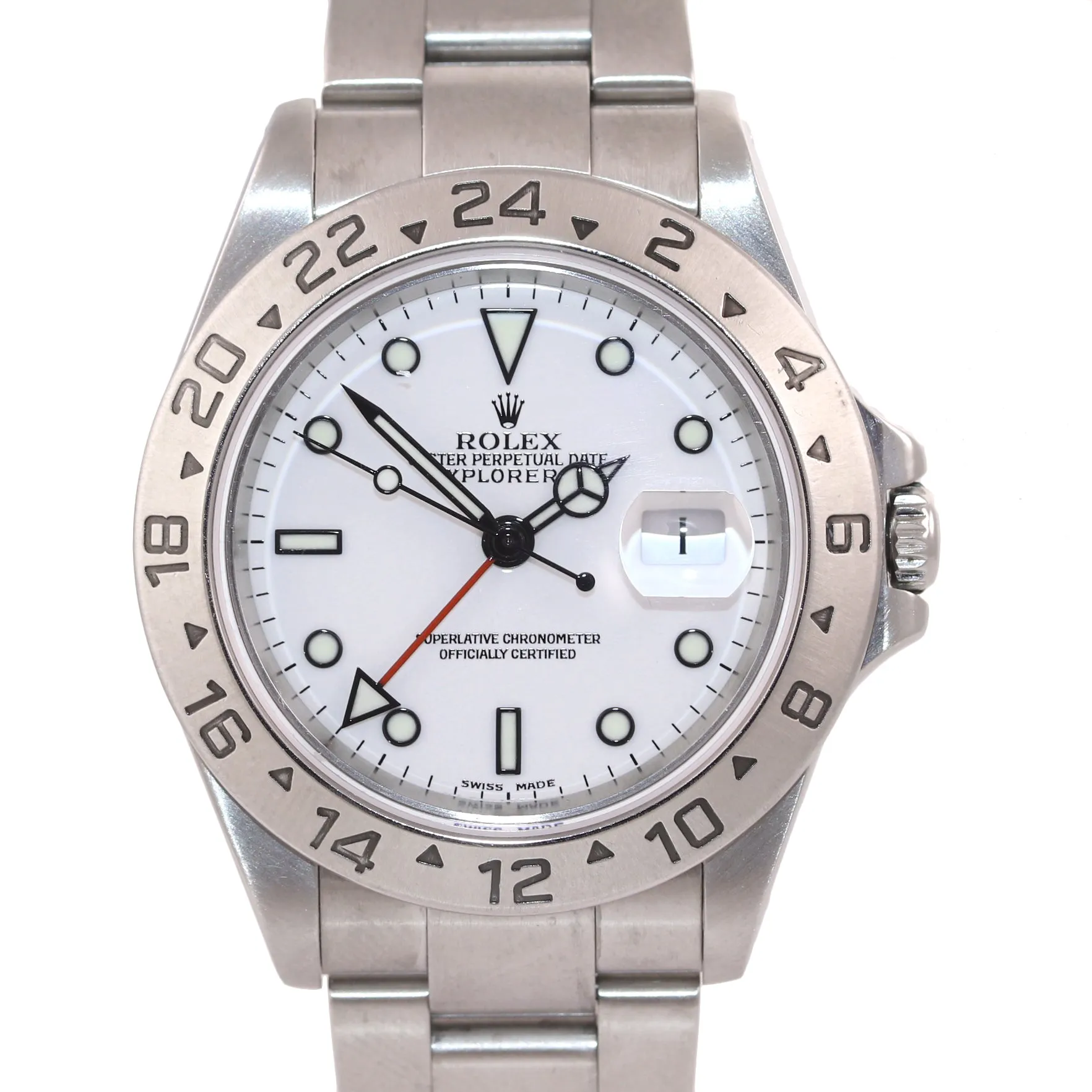 WARRANTY PAPERS Rolex Explorer II White 16570 Polar White Steel 40mm Watch Box