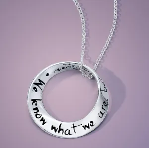 We Know What We Are - Shakespeare Necklace