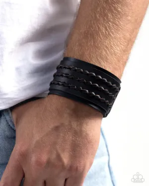 Western Twist - Black Bracelet