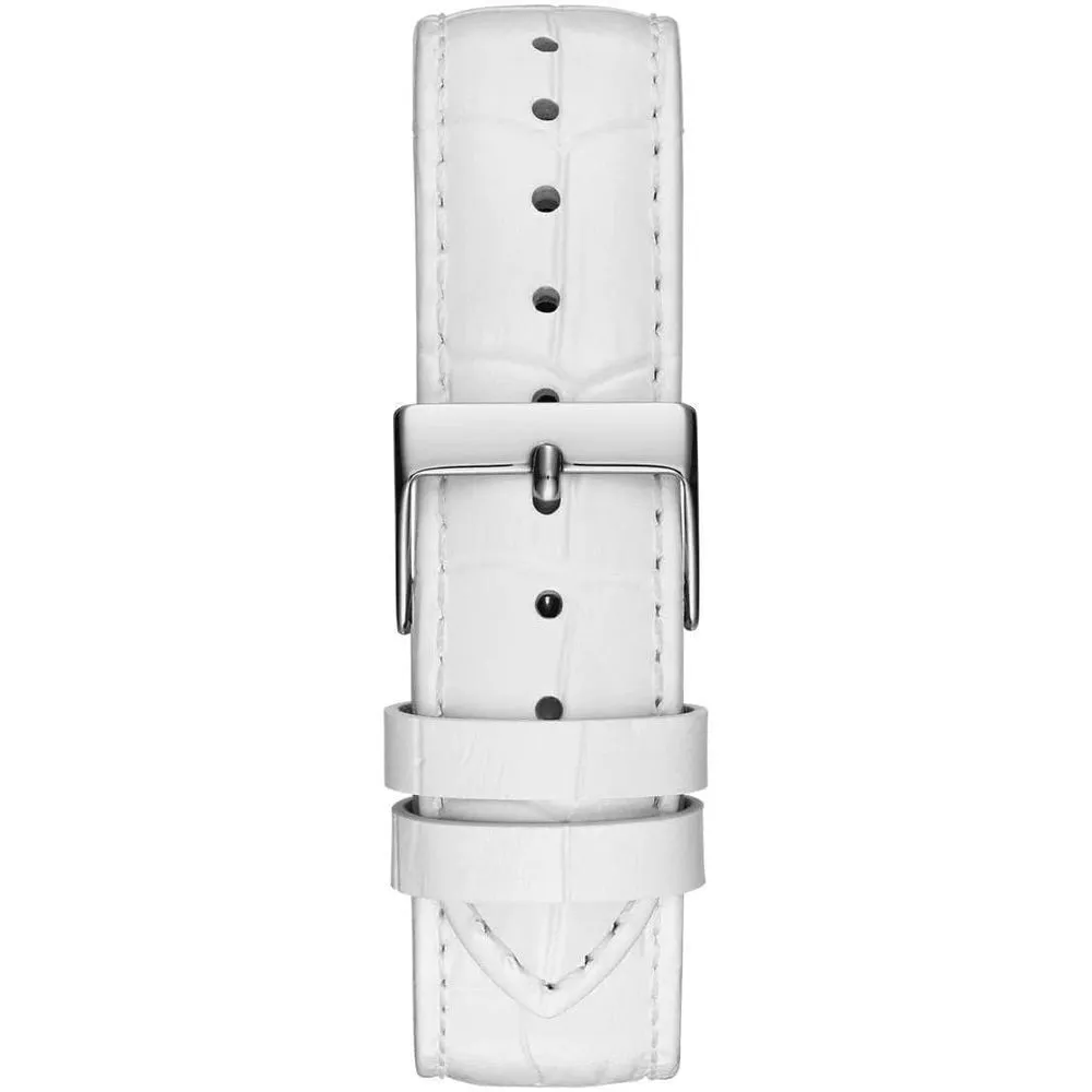 White Leather Watch