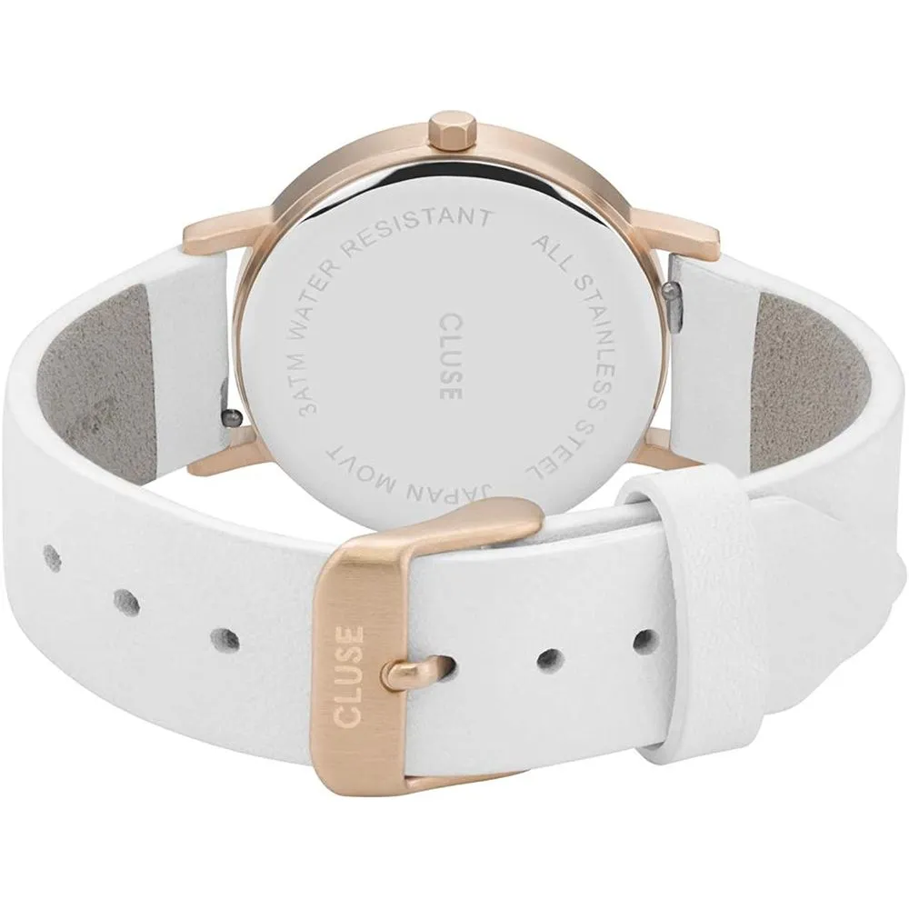 White Leather Watch