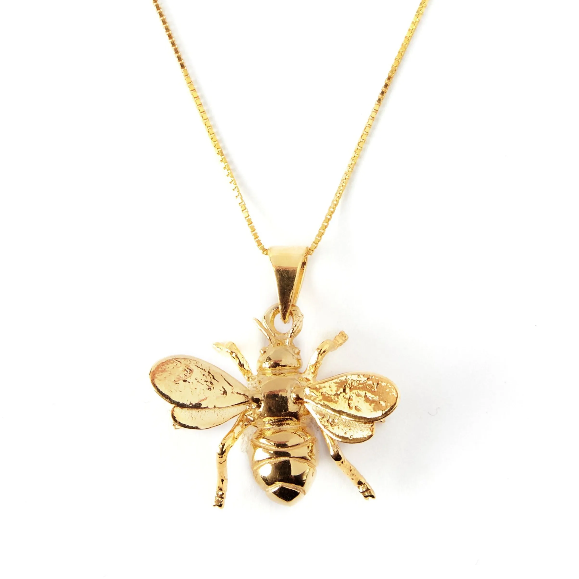 Wildlife Pendant - Large Bee With Chain