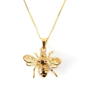 Wildlife Pendant - Large Bee With Chain