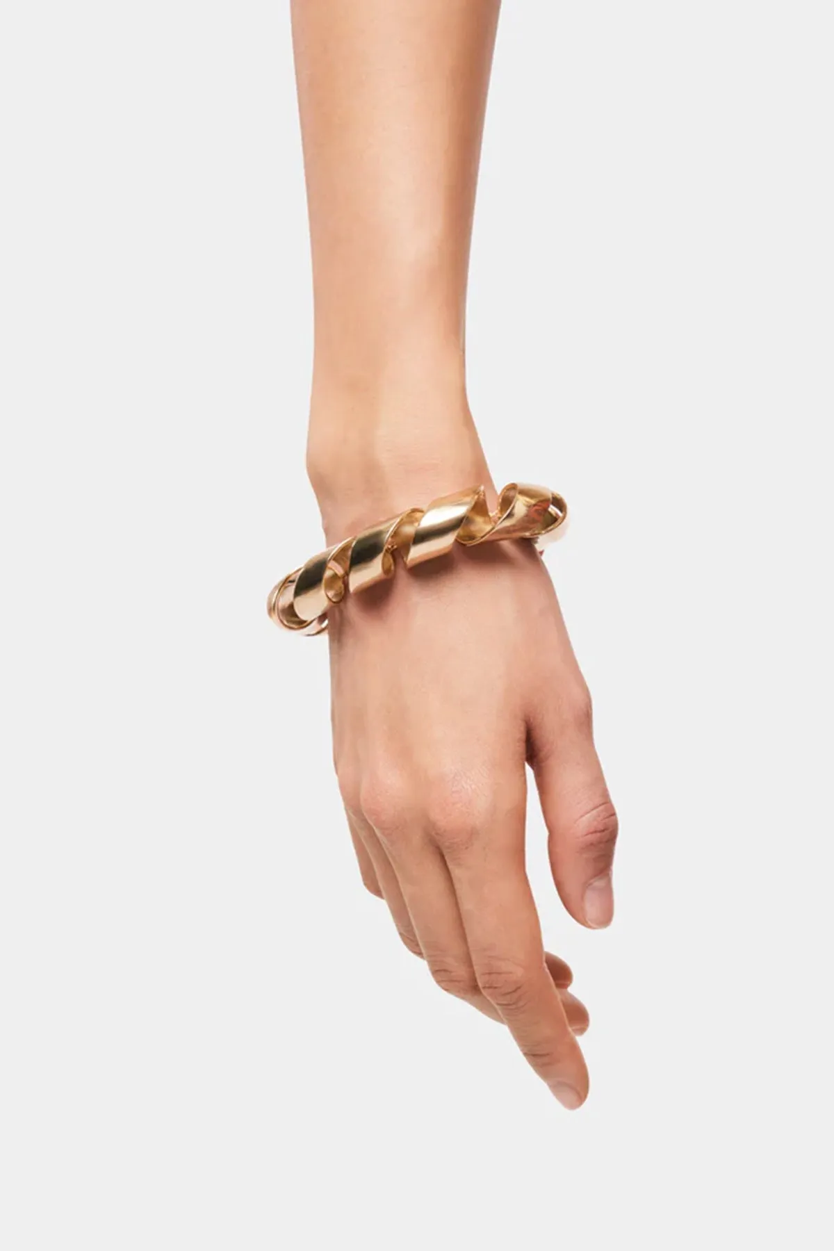 XL Link Twist Cuff in Gold