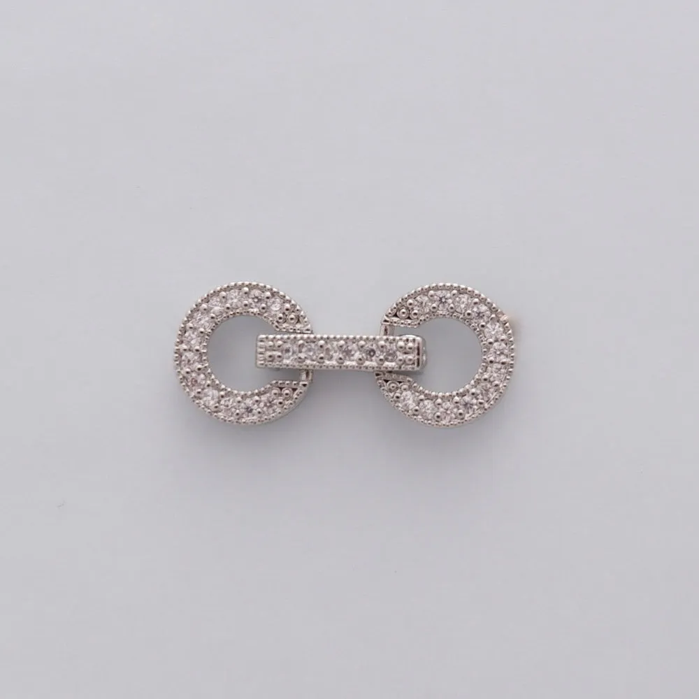Zircon Round Clasp
